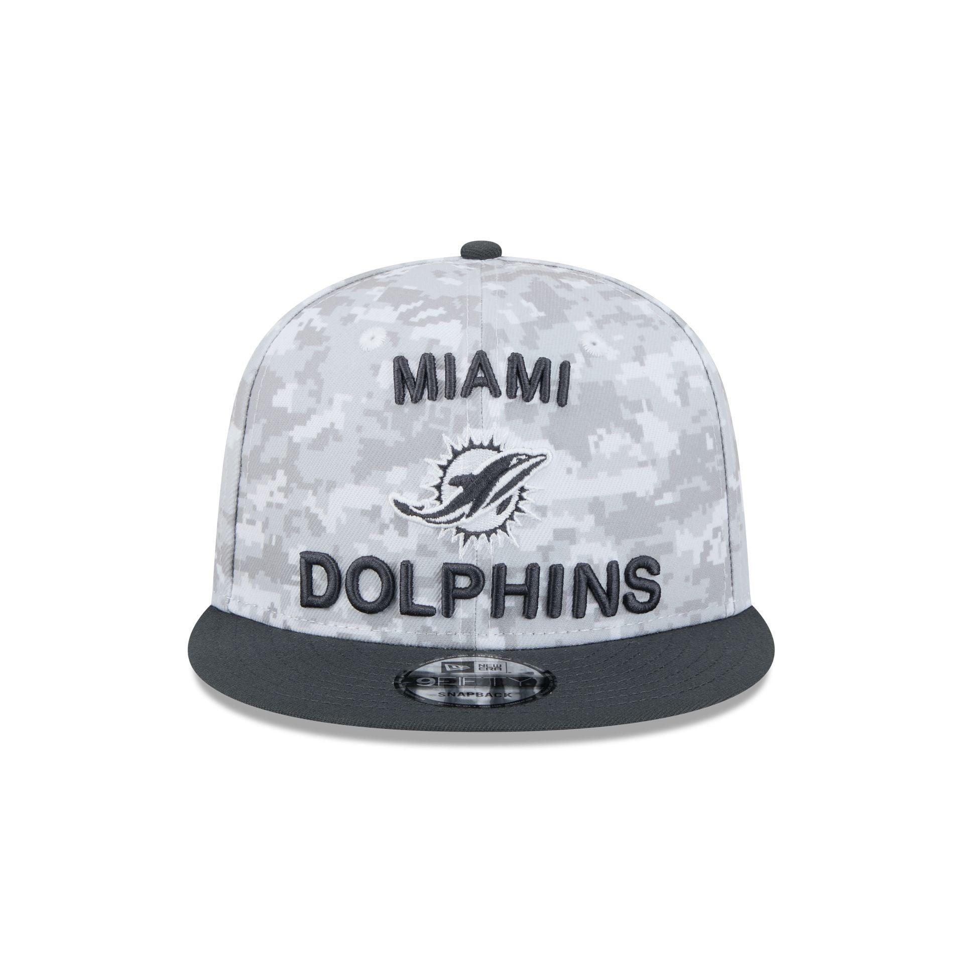 Miami Dolphins 2024 Salute to Service 9FIFTY Snapback Hat Male Product Image