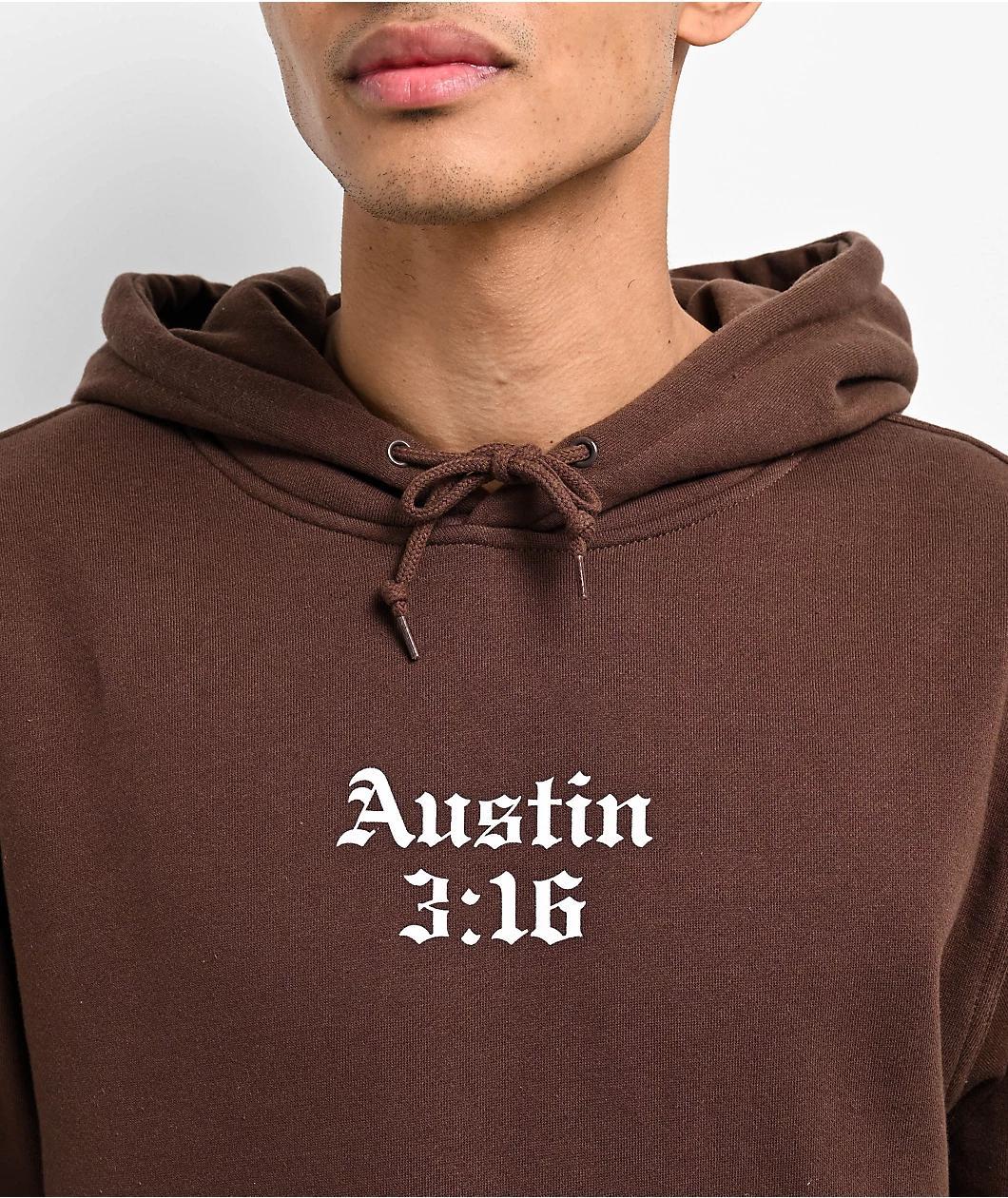 Primitive x WWE Austin Chrome Brown Hoodie Product Image