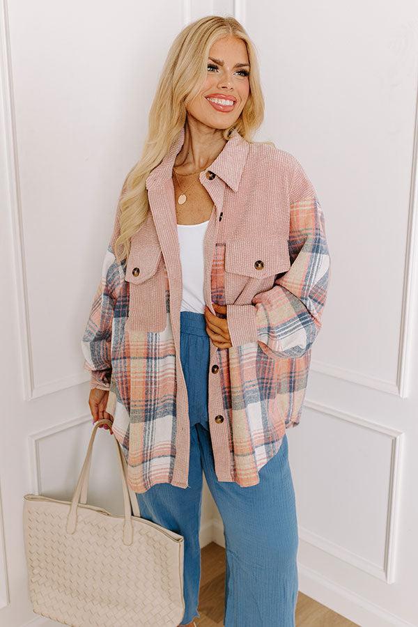 So Plaid You're Mine Jacket Curves Product Image