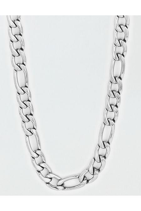 West Coast Jewelry Polished Stainless Steel Figaro Chain Necklace Men's Product Image