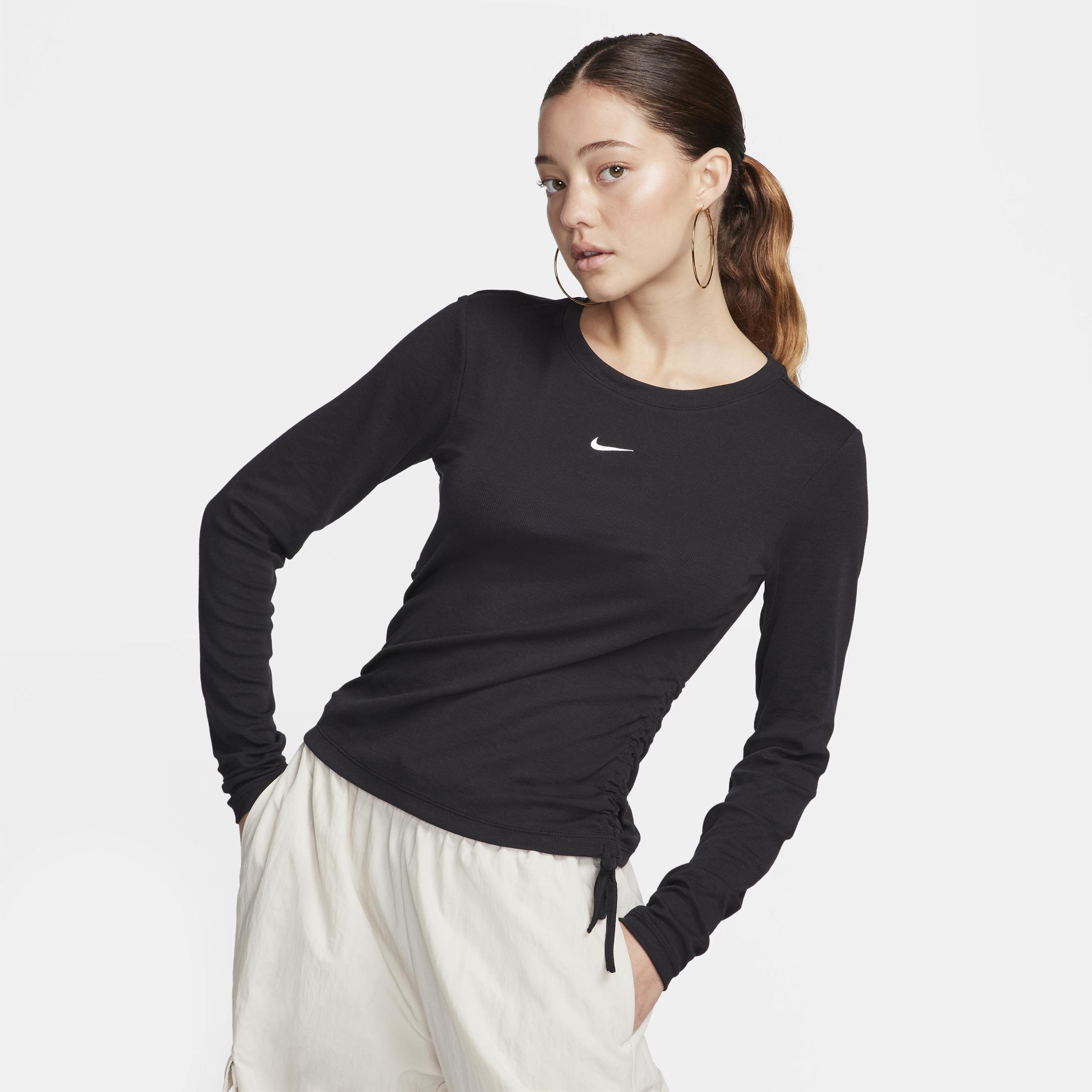 Women's Nike Sportswear Essential Ribbed Long-Sleeve Mod Crop Top Product Image