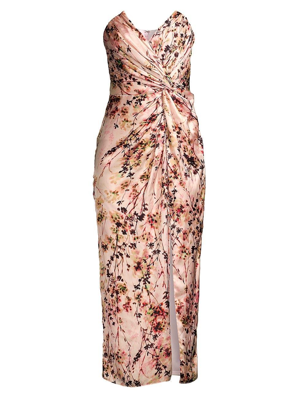 Womens Come On Home Floral Midi-Dress Product Image