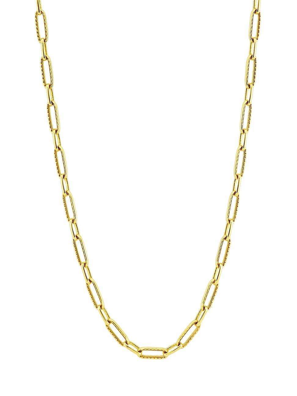 Womens Allure 18K Yellow Gold Chain Necklace Product Image