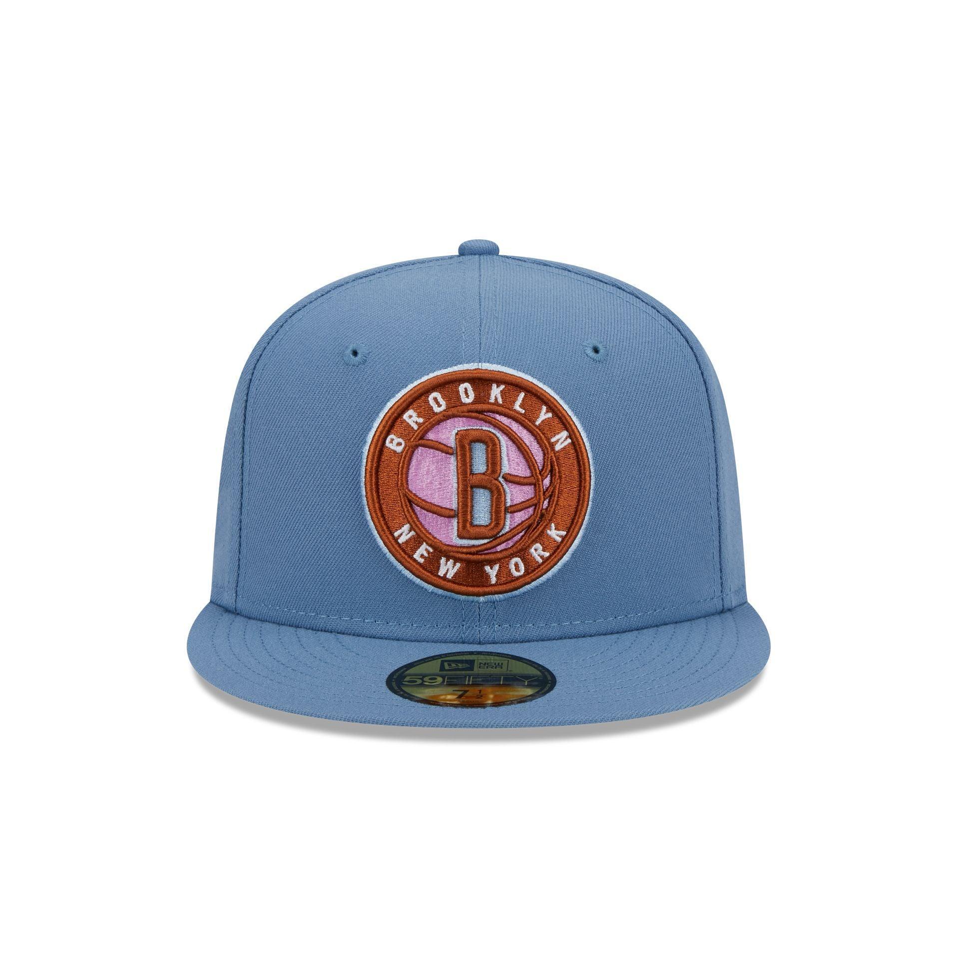 Brooklyn Nets Color Pack Faded Blue 59FIFTY Fitted Hat Male Product Image