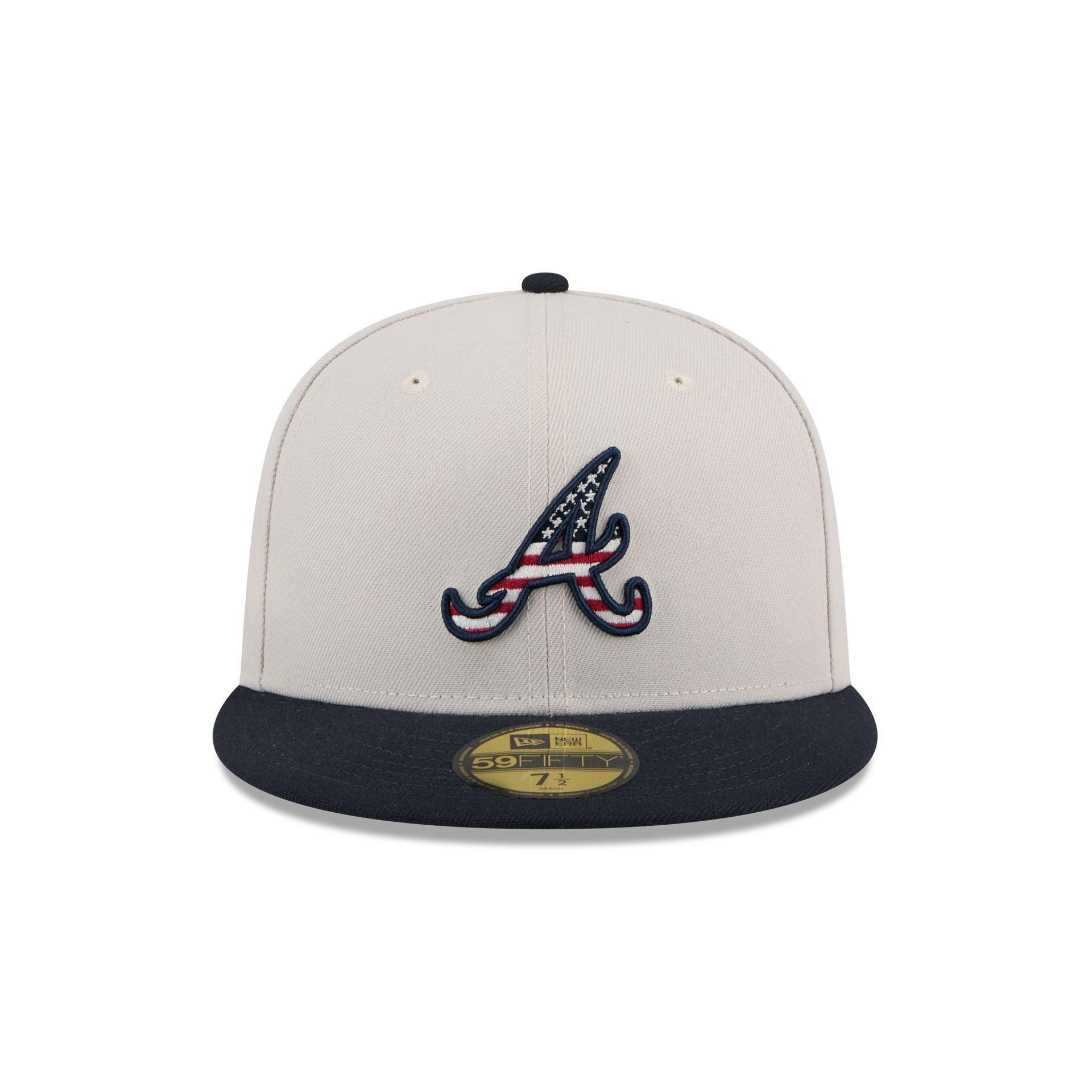 Atlanta Braves Independence Day 2024 59FIFTY Fitted Hat Male Product Image