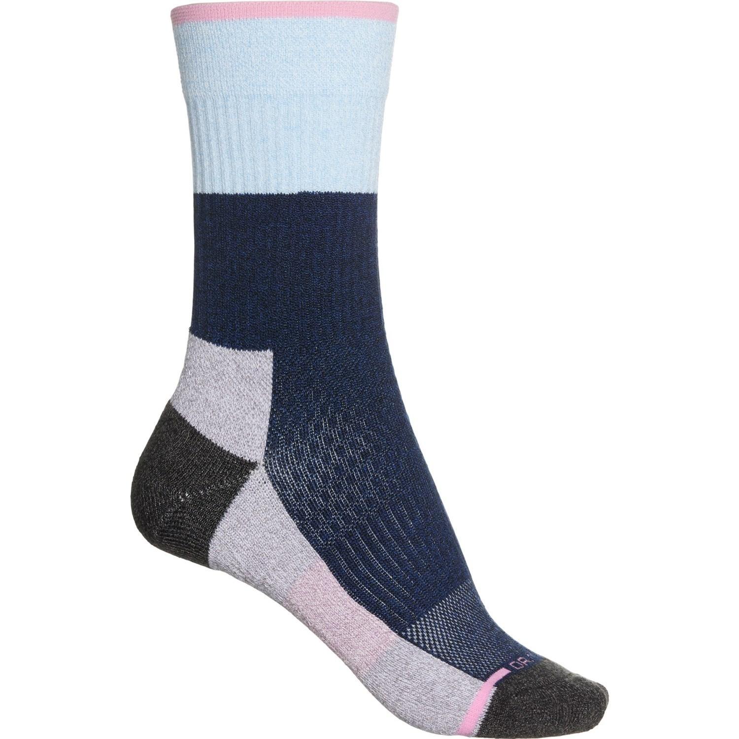 DR MOTION Color-Block Outdoor Compression Socks - Crew (For Women) Product Image