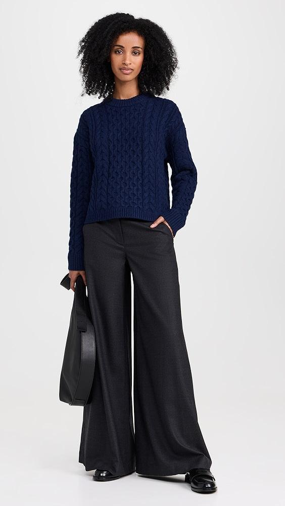 Theory Aran Cable Knit Pullover | Shopbop Product Image