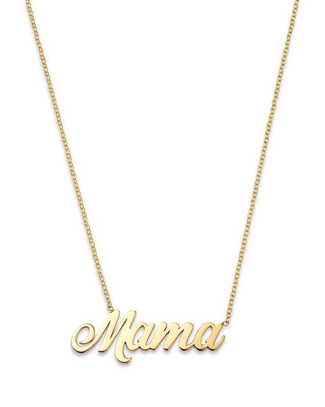 Womens Tender Tokens 14K Yellow Gold Mama Pendant Necklace Product Image