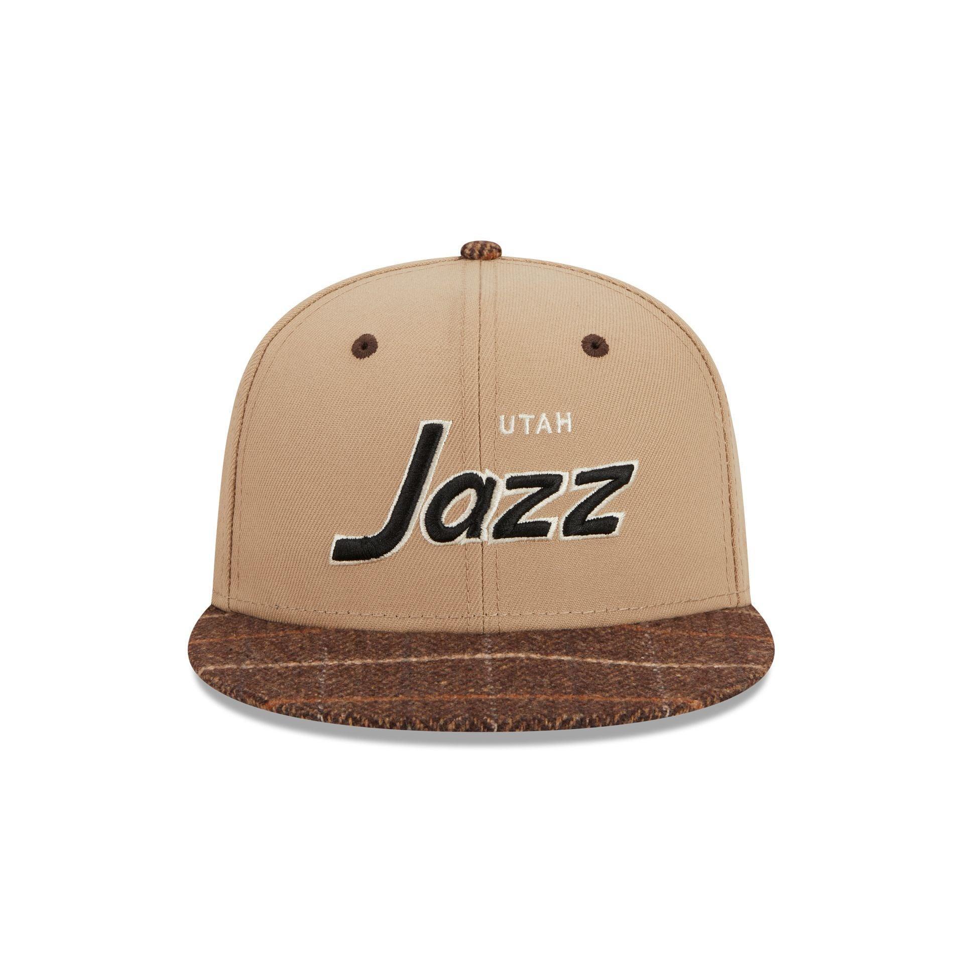 Utah Jazz Traditional Check 9FIFTY Snapback Hat Male Product Image