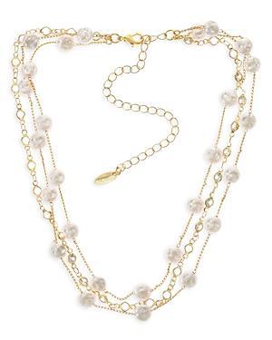 Ettika Imitation Pearl & Cubic Zirconia Layered Necklace Product Image