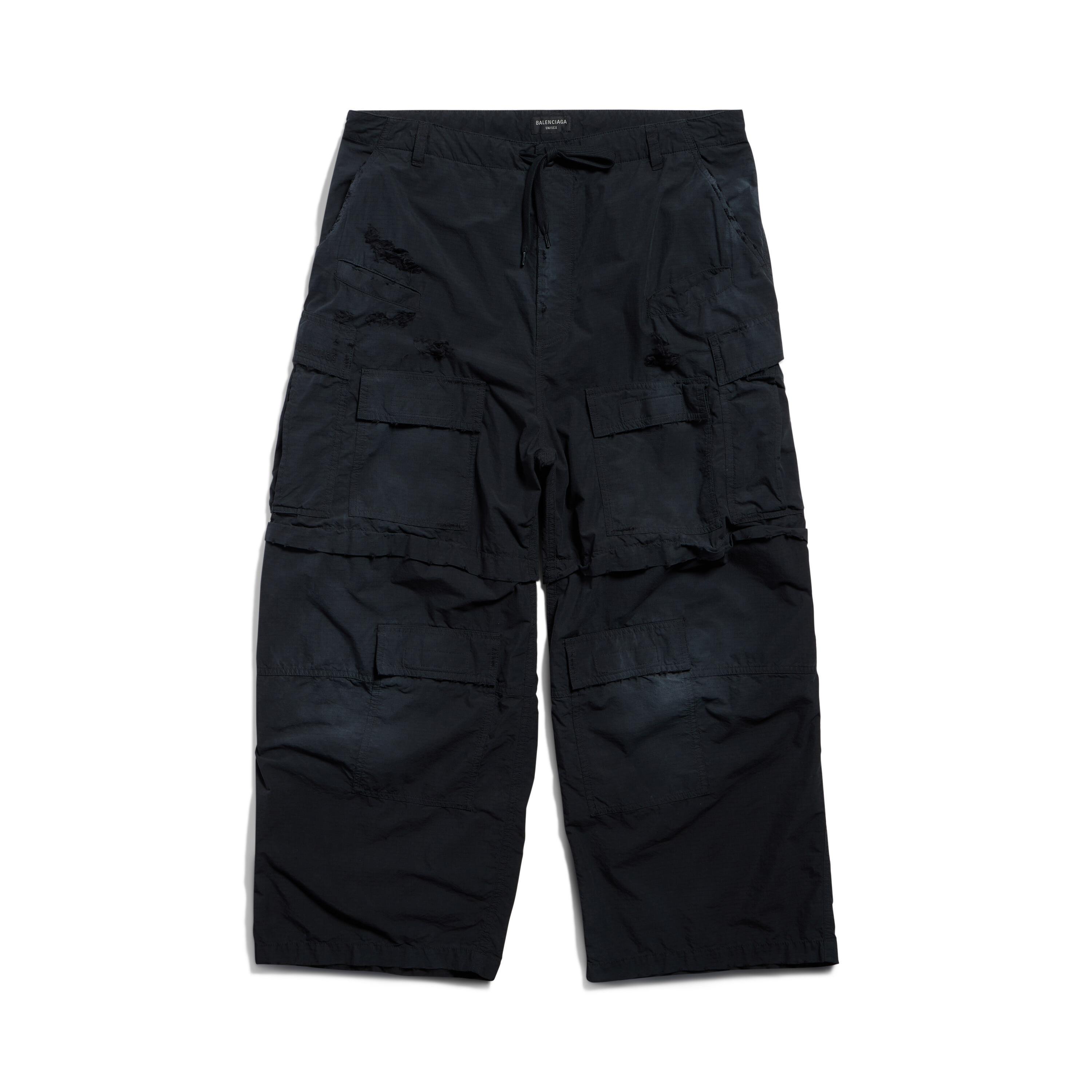 Balenciaga Large Cargo Pants in Black Product Image