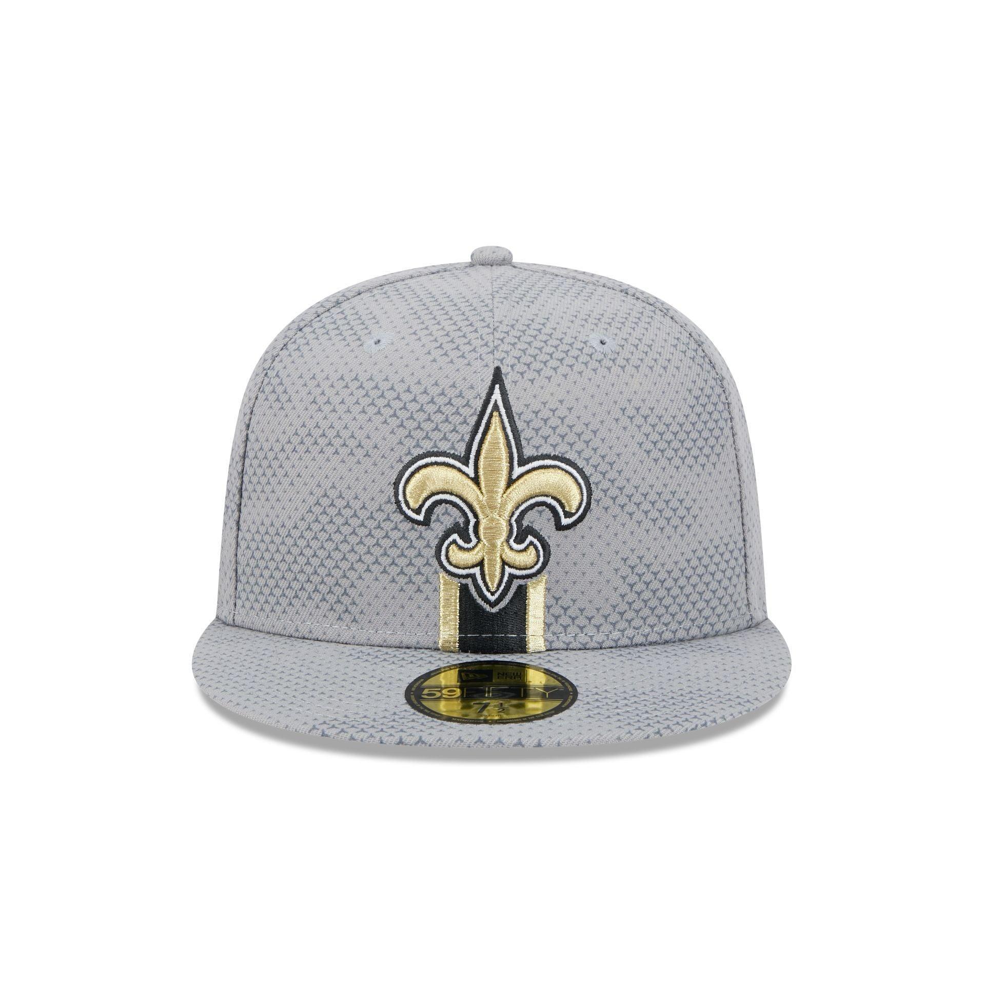 New Orleans Saints 2024 Sideline Gray 59FIFTY Fitted Hat Male Product Image