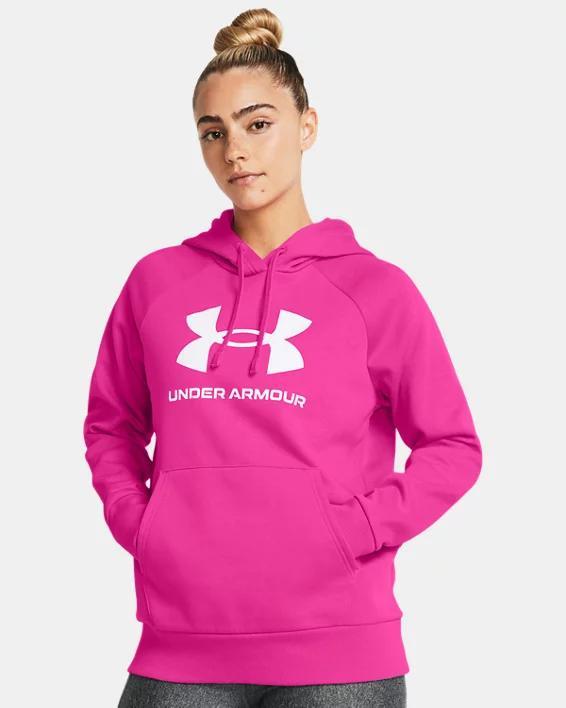 Women's UA Rival Fleece Big Logo Hoodie Product Image