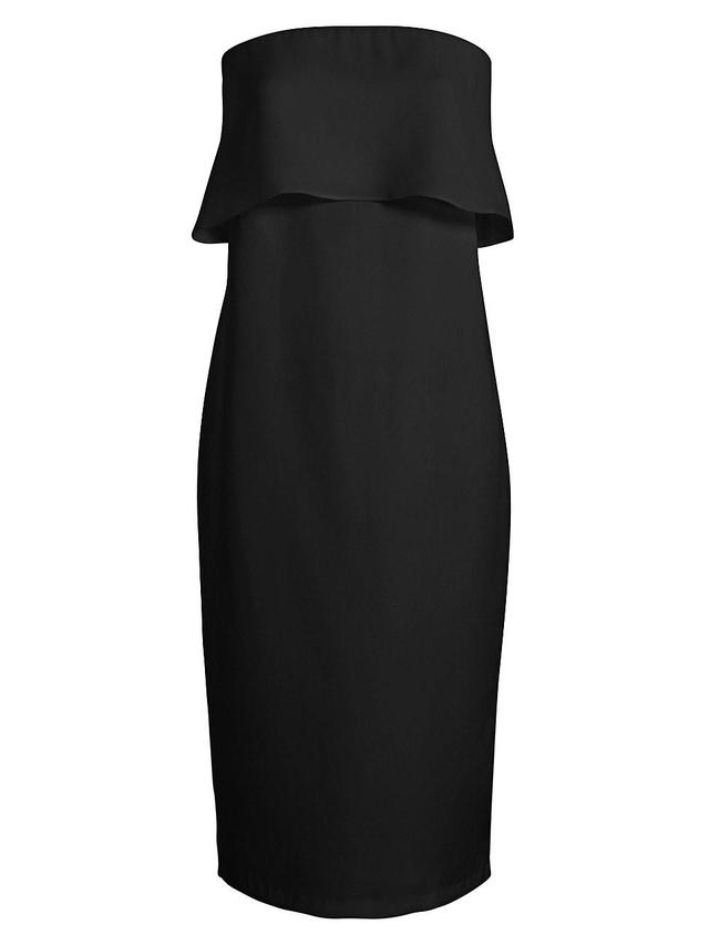 Womens Chloe Strapless Cape Dress Product Image