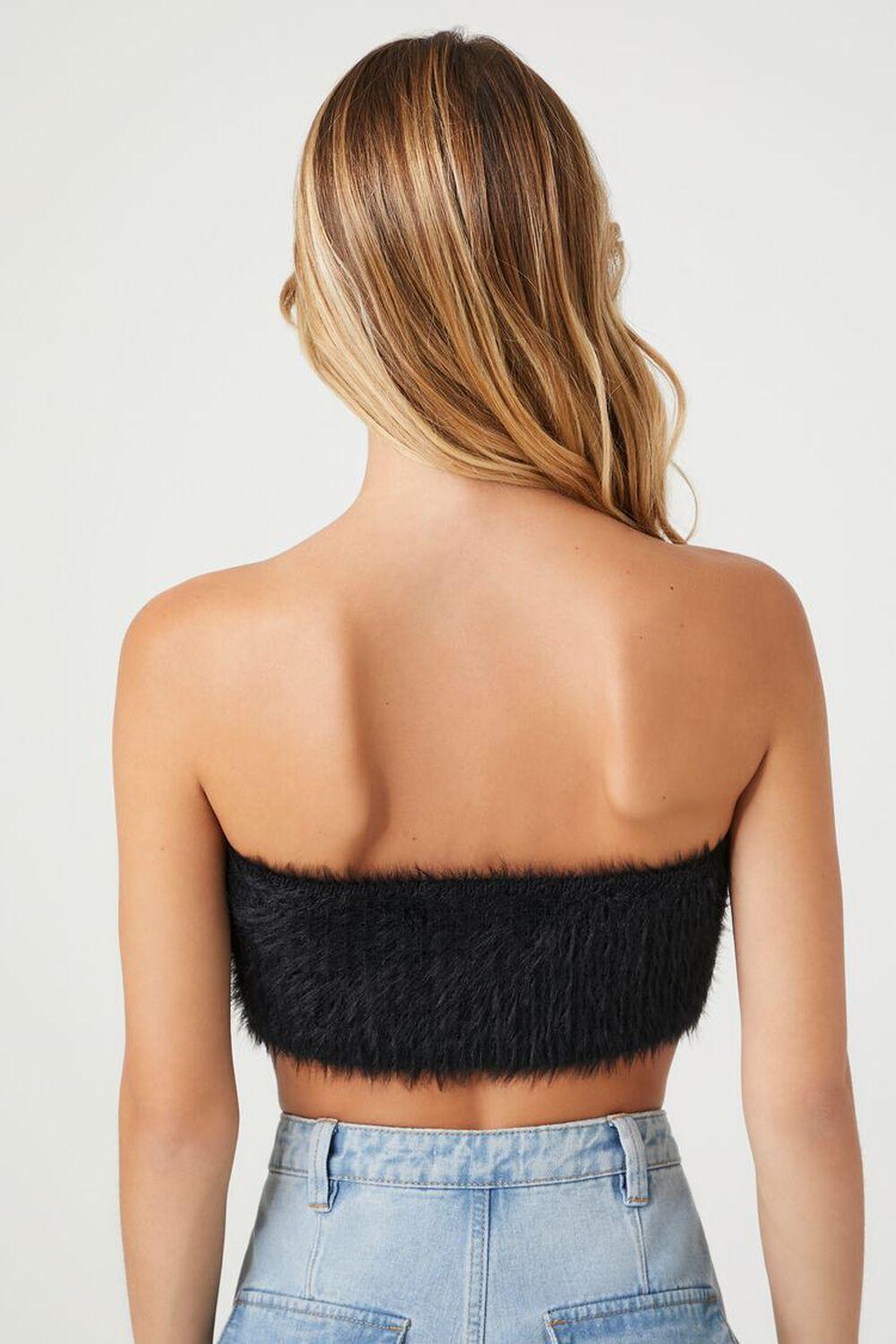 Faux Fur Cropped Tube Top | Forever 21 Product Image