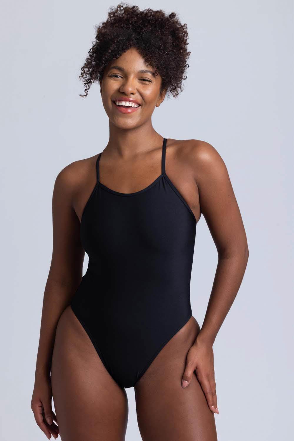 Nico 3 Swim Onesie - Black Contrast Female Product Image