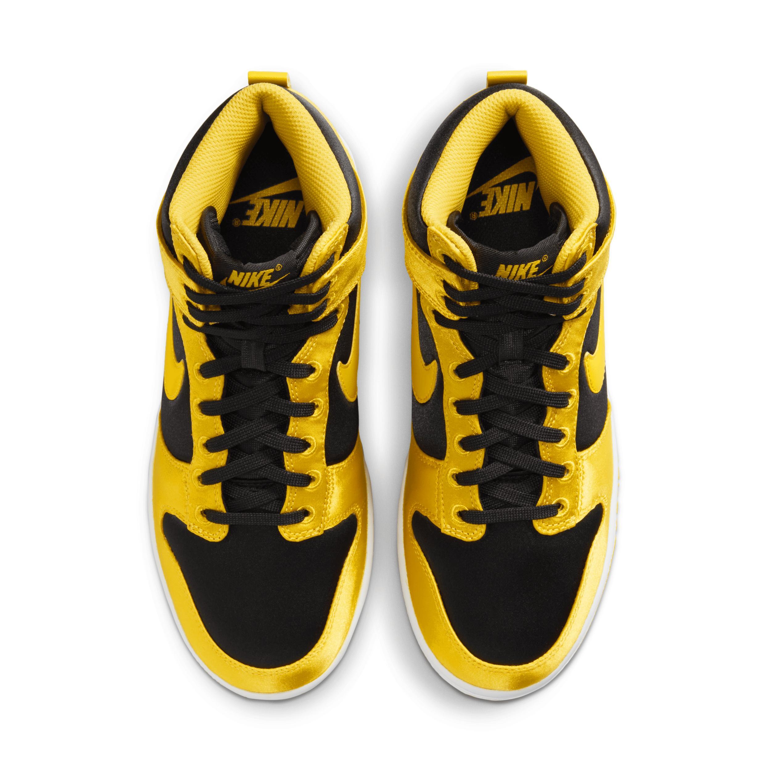 Nike Womens Nike Dunk High - Womens Basketball Shoes Black/Varsity Maize/White Product Image