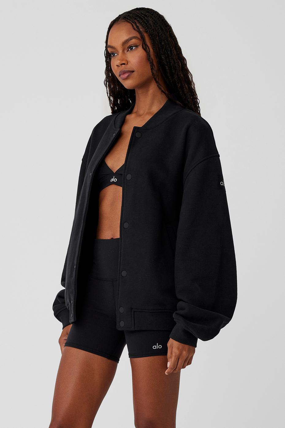 Renown Varsity Jacket - Black Female Product Image