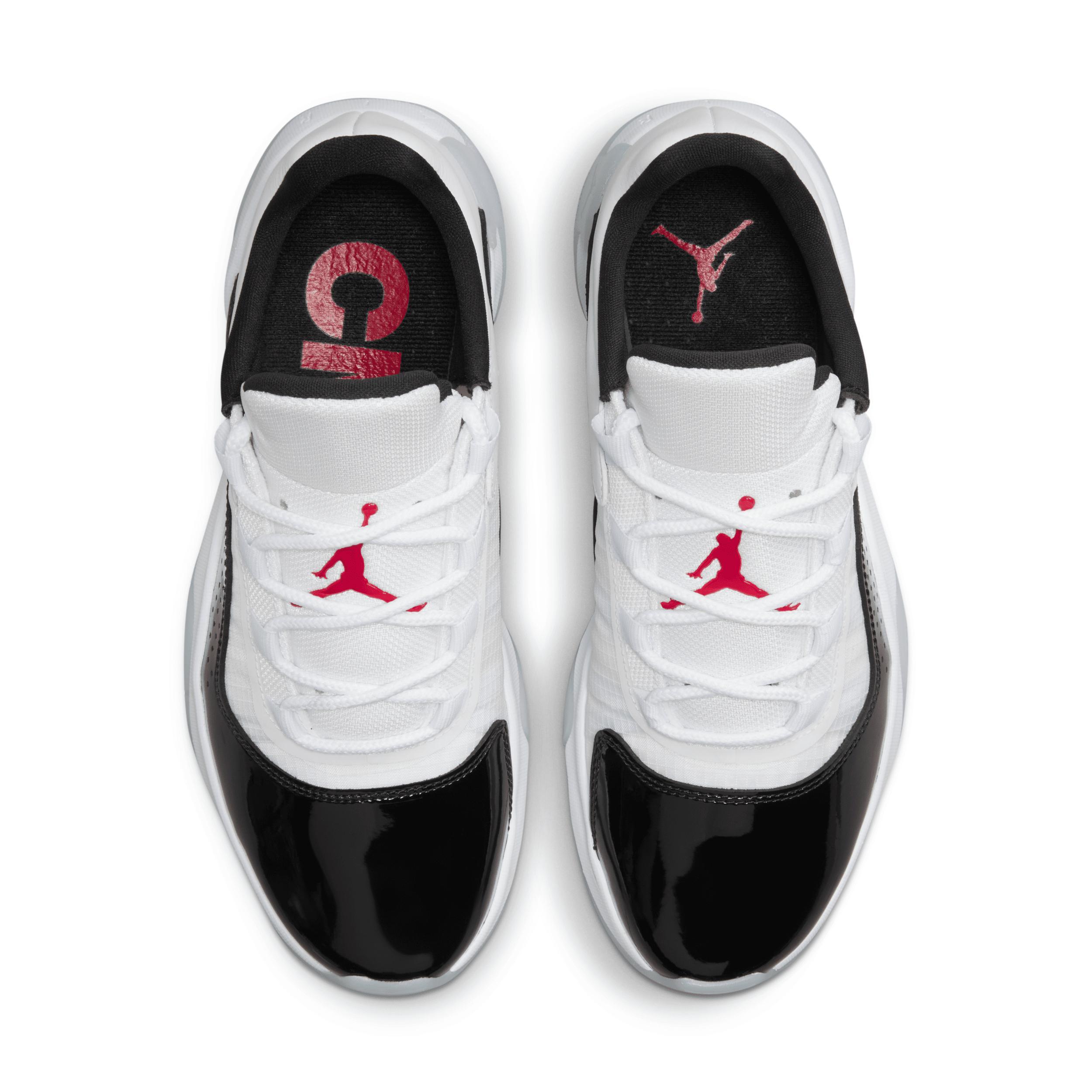 Jordan Womens Jordan AJ 11 CMFT Low - Womens Shoes White/University Red/Black Product Image