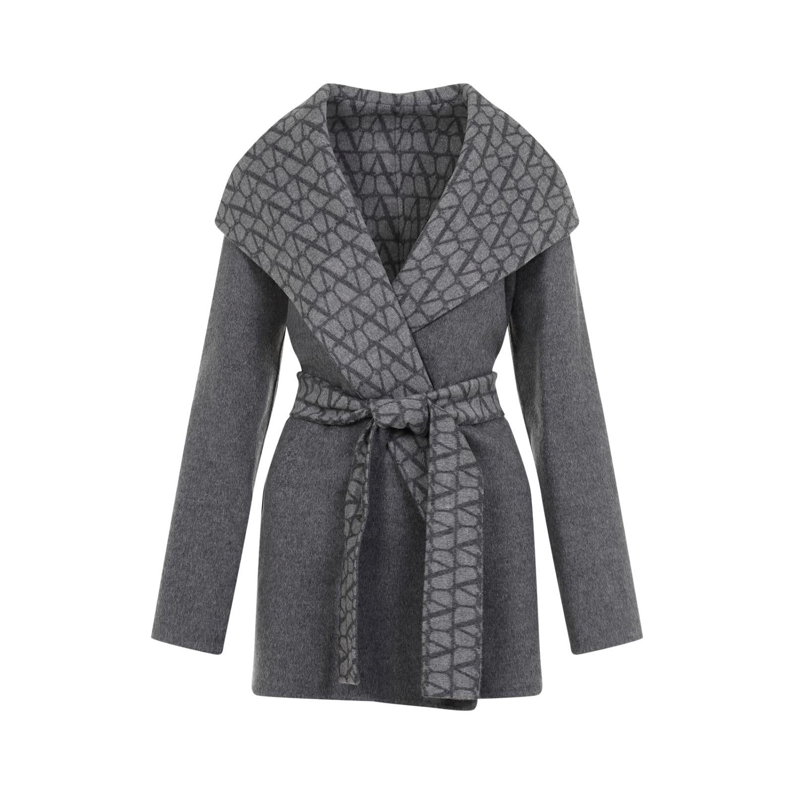 VALENTINO Garavani Coat In Grey Product Image