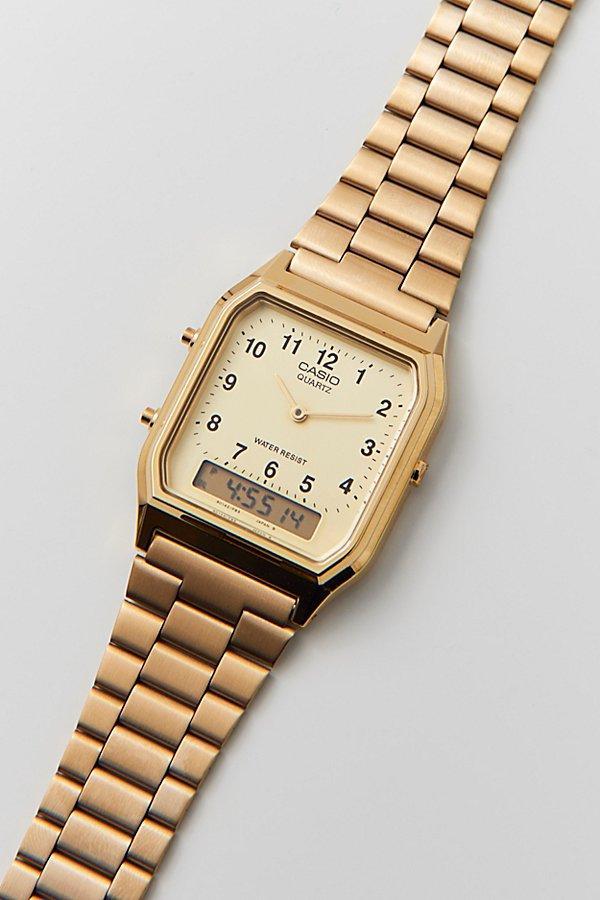 Casio Vintage Gold AQ230GA-9BVT Watch Mens at Urban Outfitters Product Image