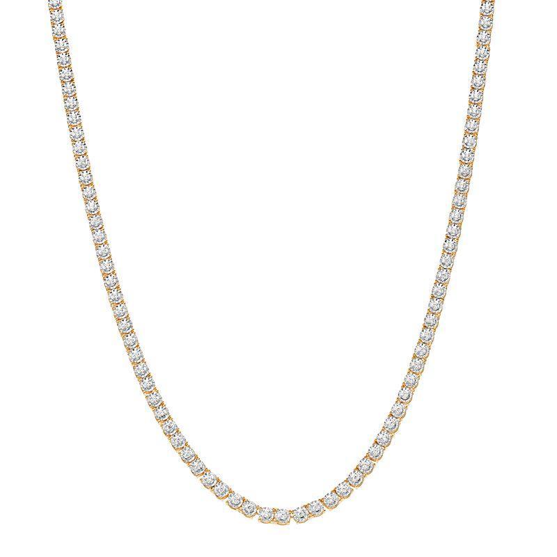 Diamond Brilliance 1 Carat T.W. Diamond Necklace, Womens Gold Tone Product Image