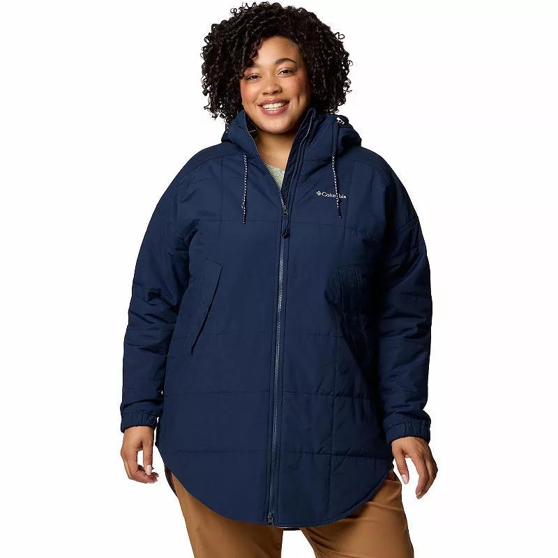 Plus Size Columbia Chatfield Hill II Parka Jacket, Womens Collegiate Blue Product Image