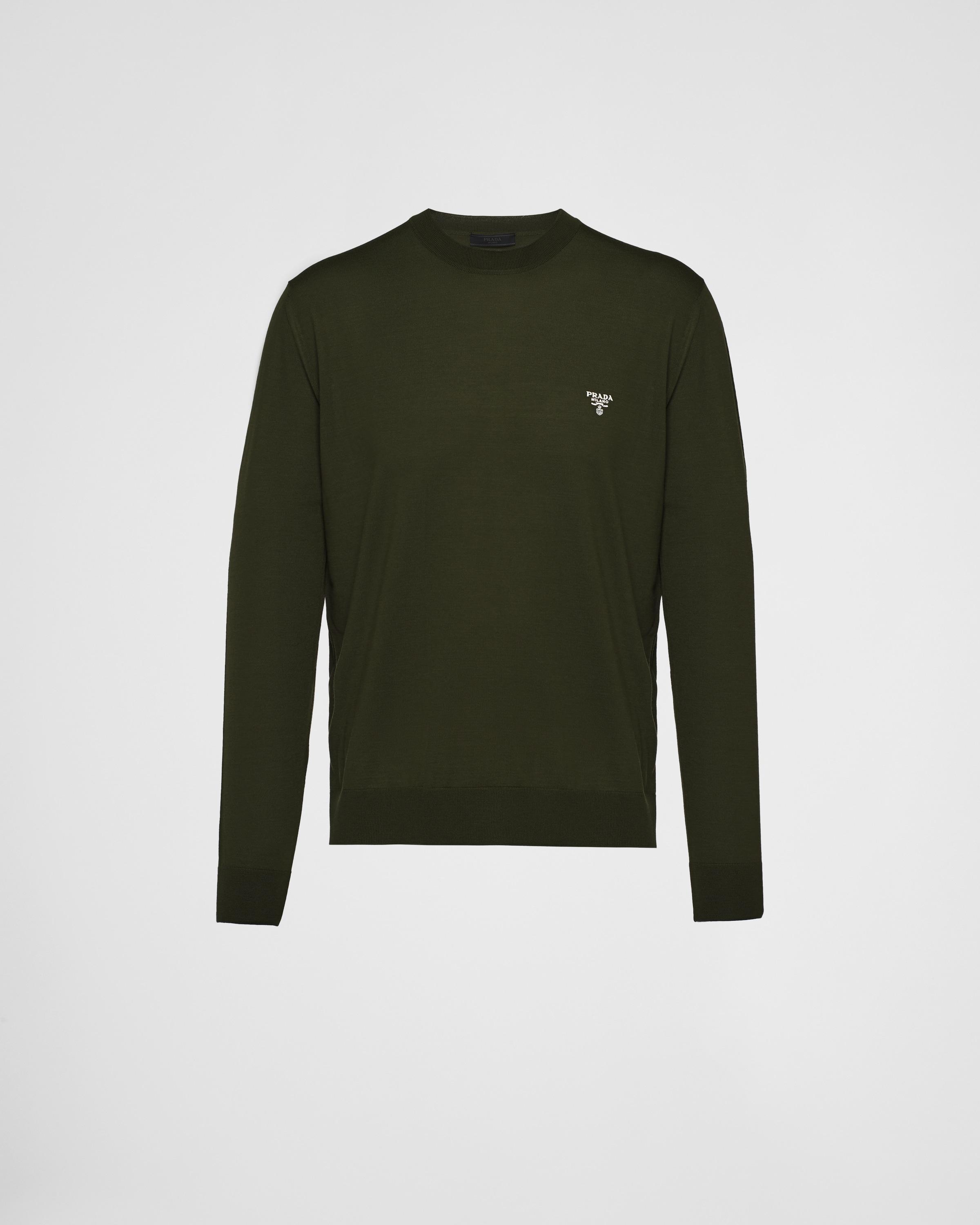 Superfine wool crew-neck sweater Product Image