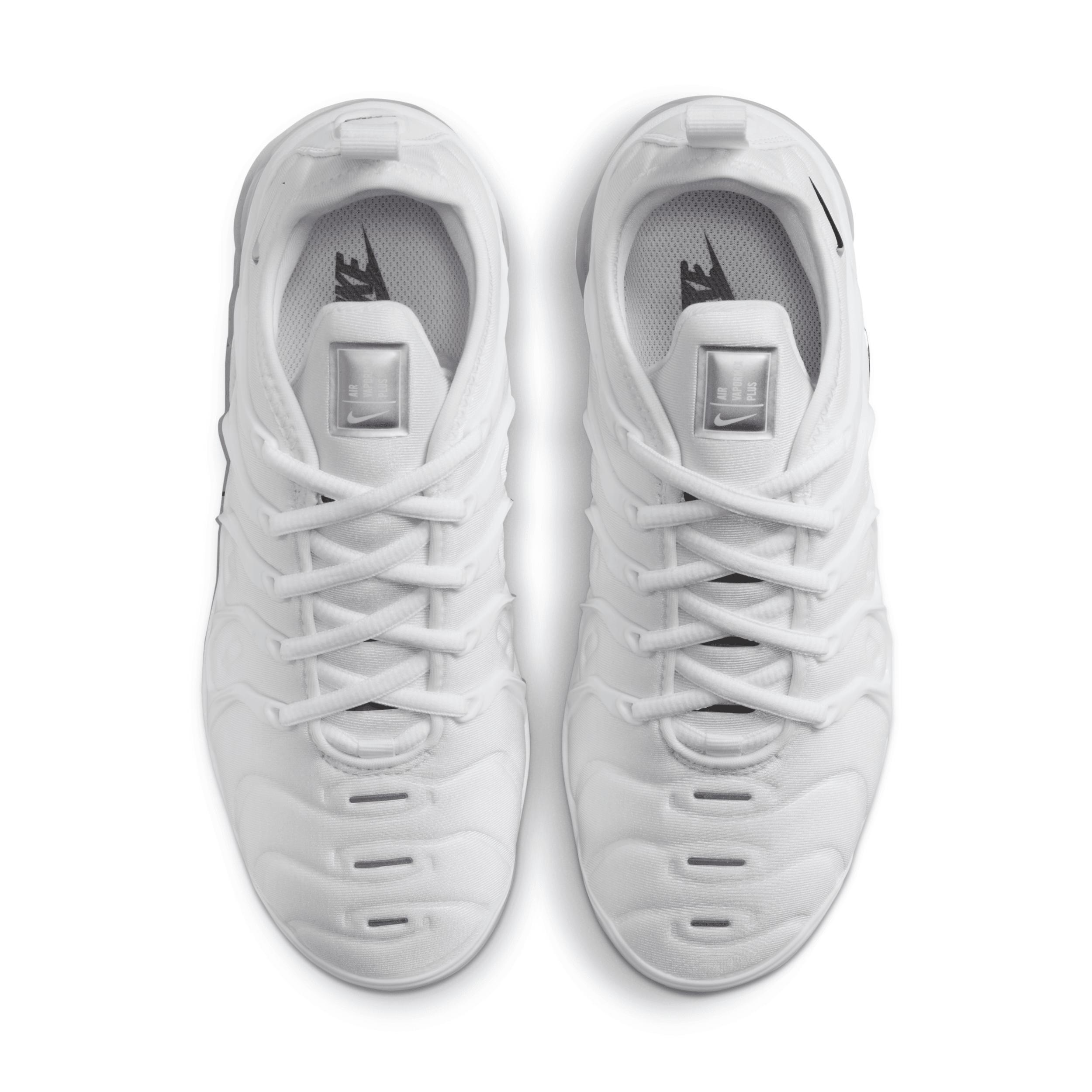 Nike Womens Nike Air Vapormax Plus - Womens Running Shoes White/Metallic Silver Product Image