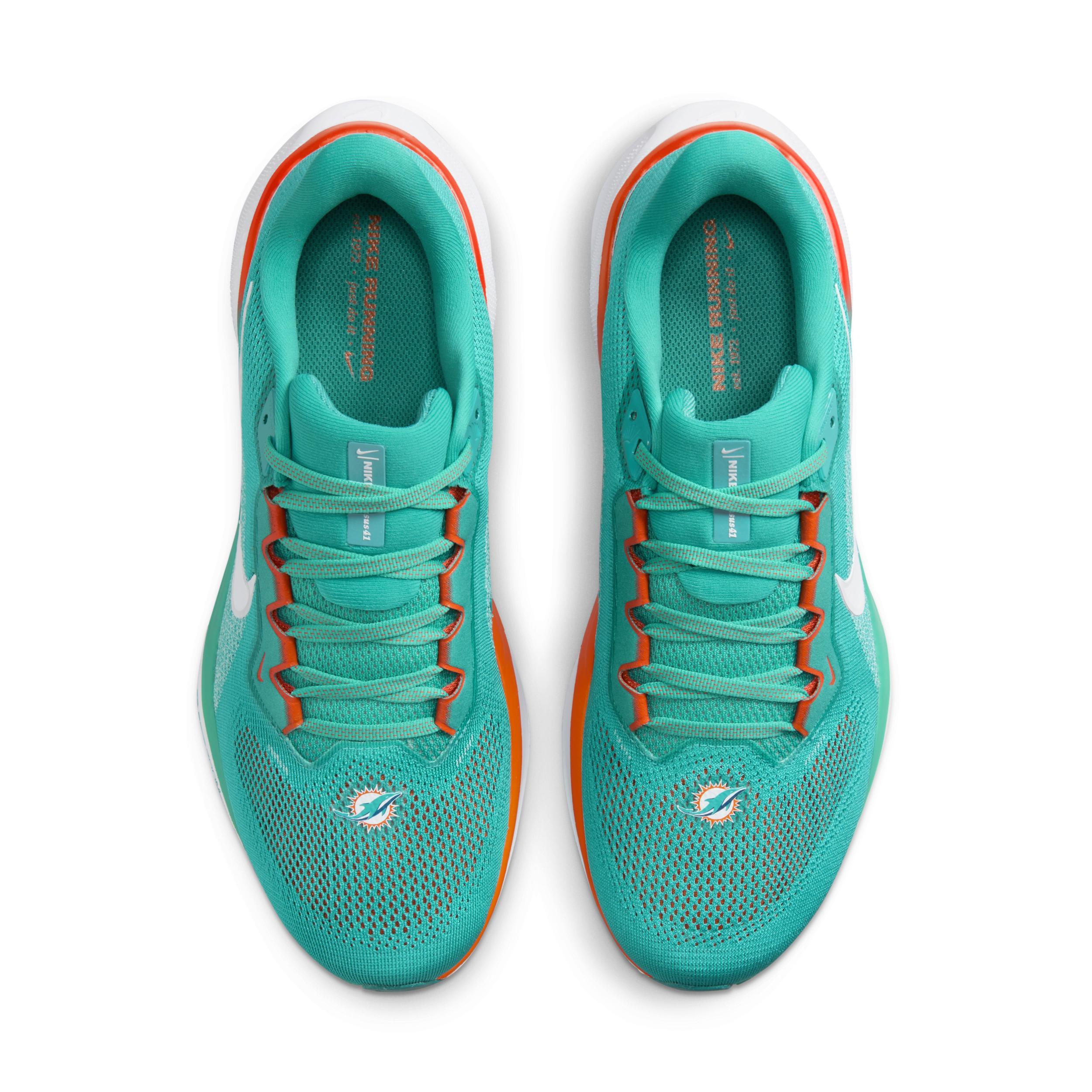 Nike Men's Pegasus 41 NFL Miami Dolphins Road Running Shoes Product Image