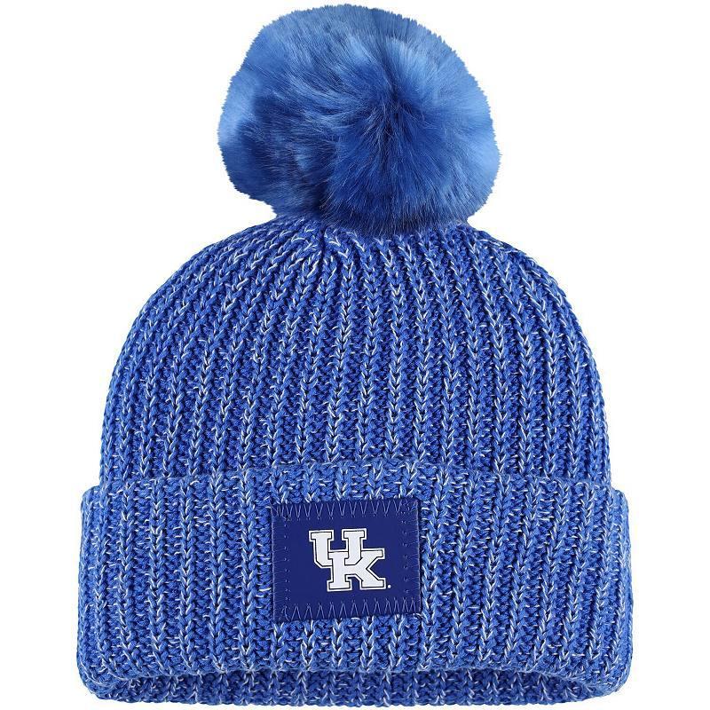 Womens Love Your Melon Royal Kentucky Wildcats Cuffed Knit Hat with Pom Product Image