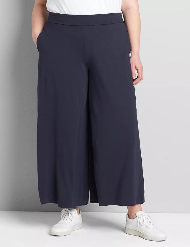 Pull-On Wide Leg Pant - Ponte Product Image