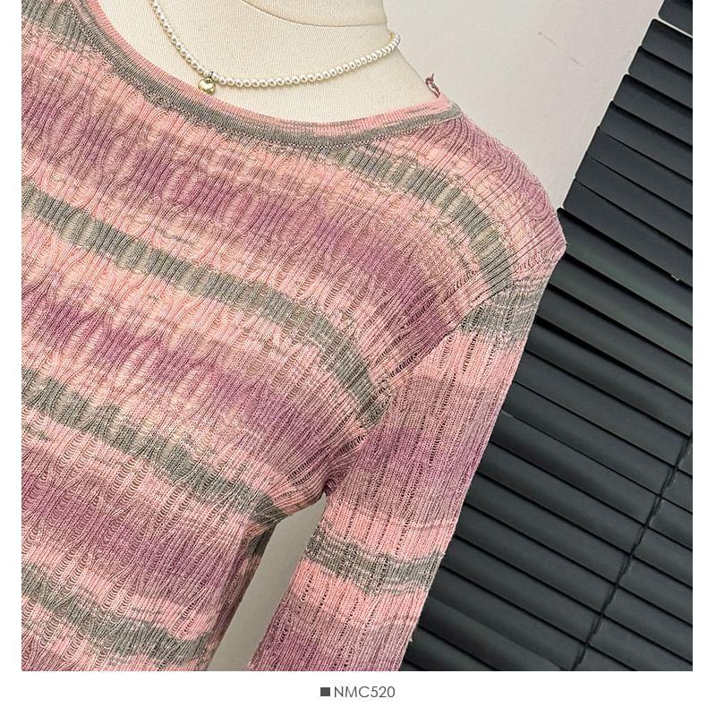 Striped Knit Top Product Image