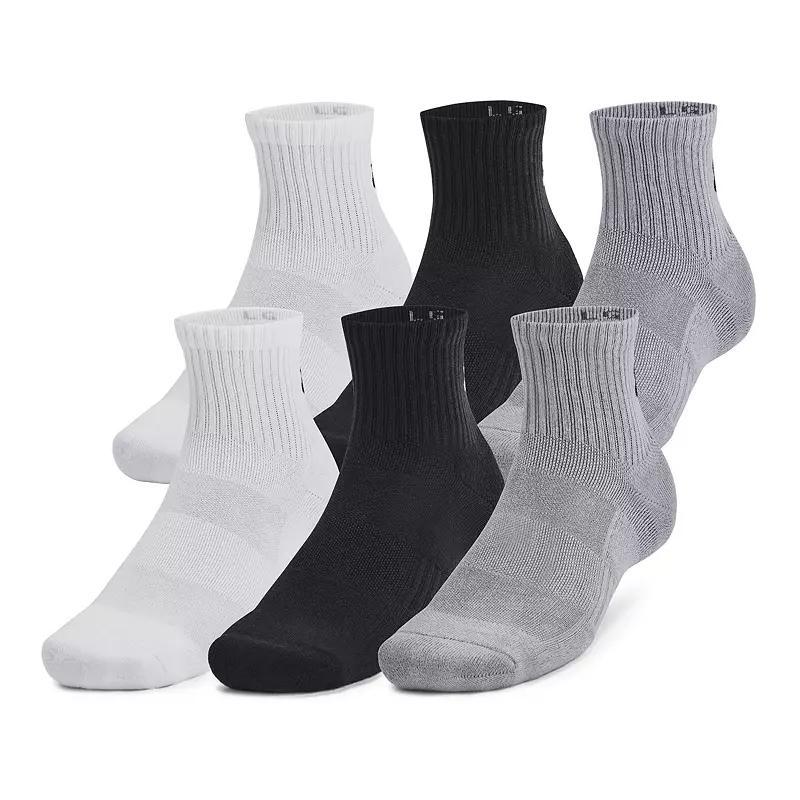 Under Armour 6-Pack Training Cotton Quarter Socks, Womens Product Image