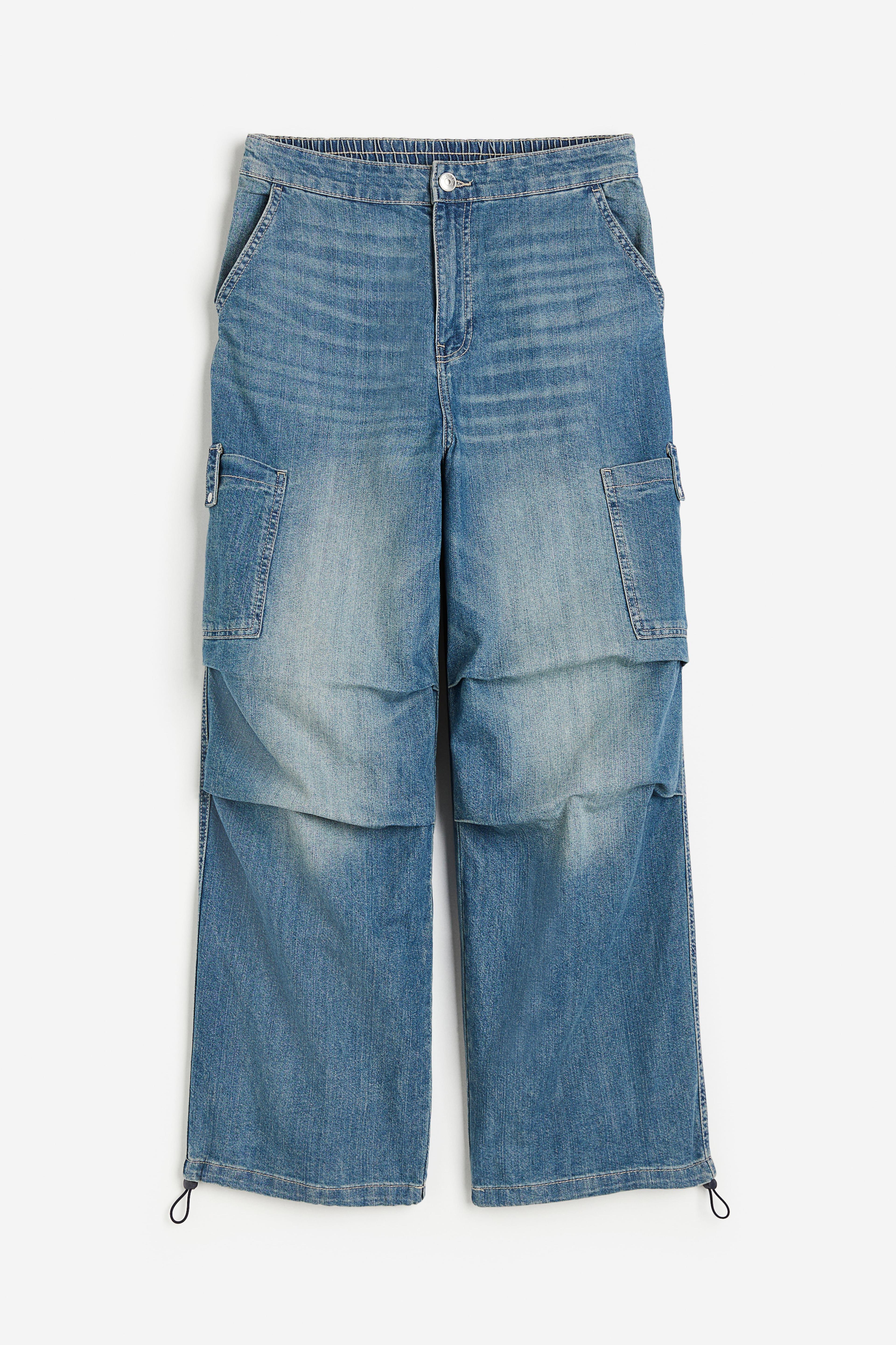 Denim Parachute Pants Product Image