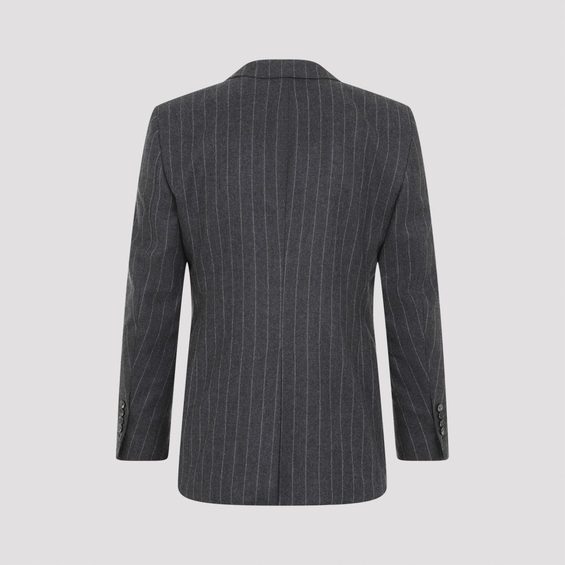 TOM FORD Men's Shelton Flannel Chalk Stripe Suit In Grey Product Image