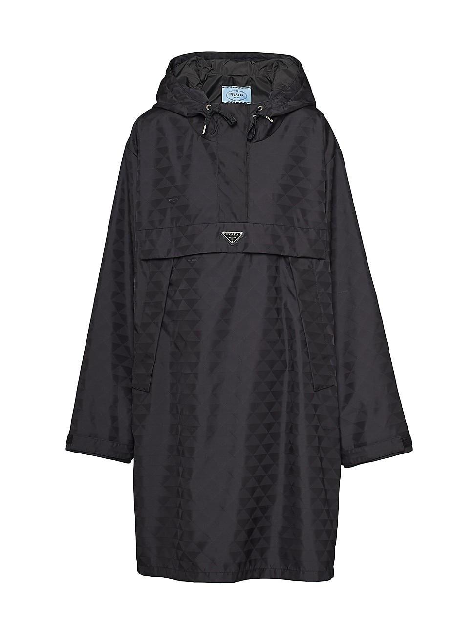 Womens Printed Nylon Raincoat Product Image