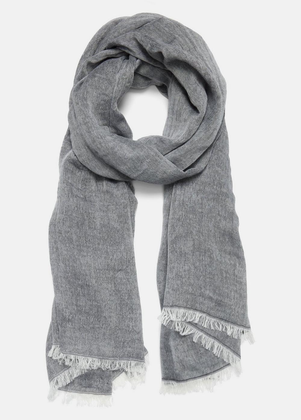 Cotton Gauze Bi-Color Scarf Product Image