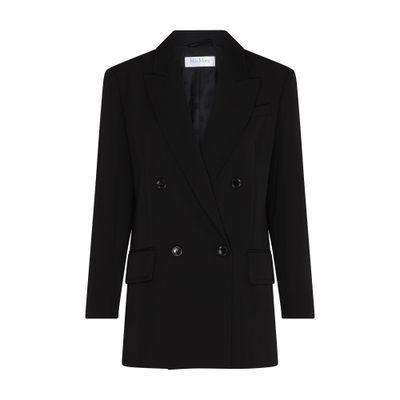 Amaca Double-breasted Blazer In Black Product Image