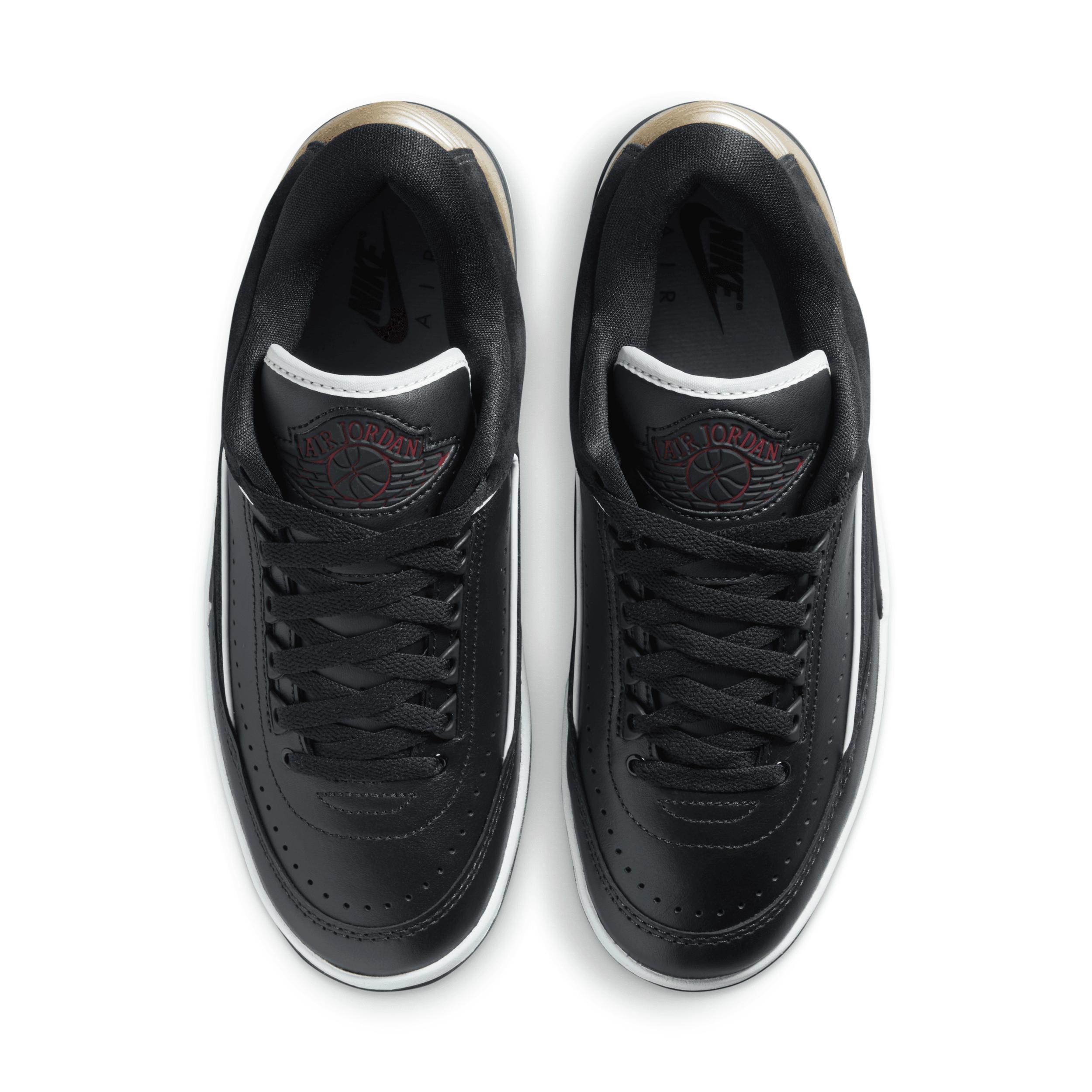 Womens Air Jordan 2 Retro Low Black/Varsity Red Shoes Product Image