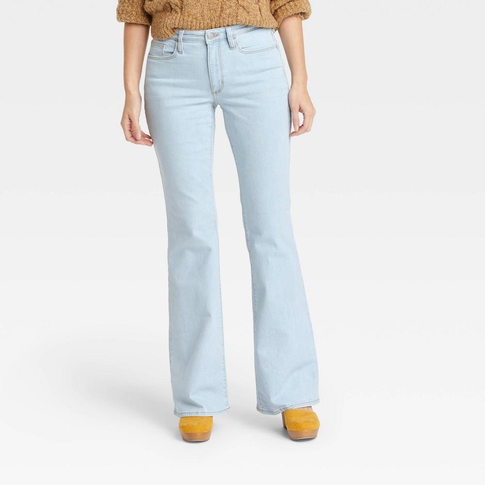 Womens High-Rise Flare Jeans - Universal Thread Light Blue 00 product image