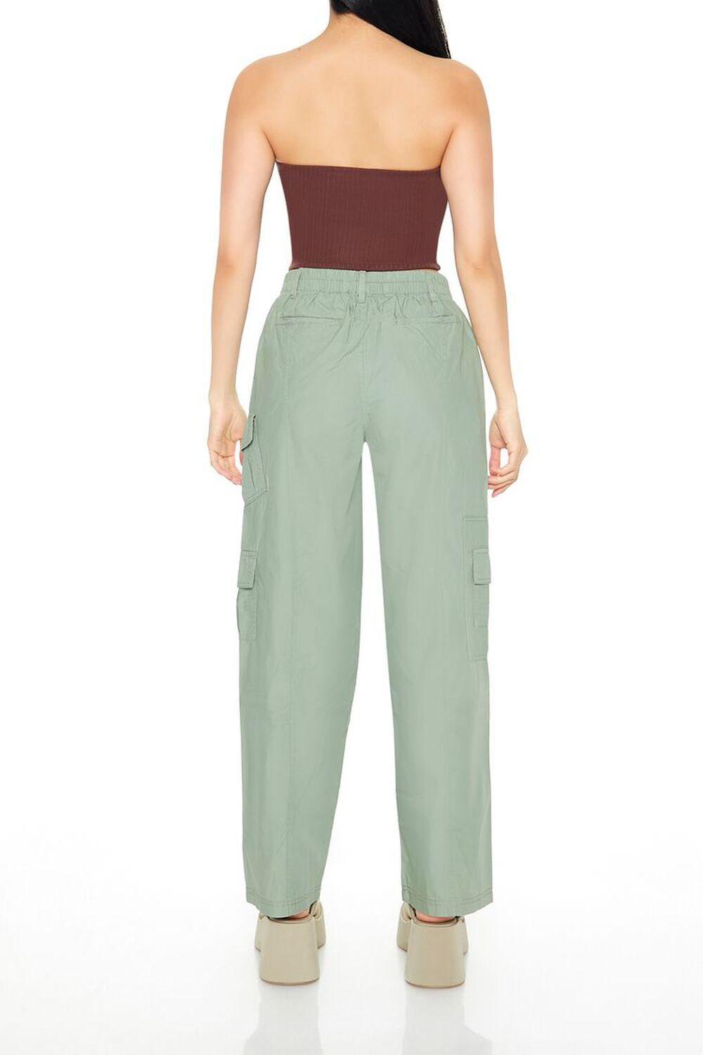 Poplin Cargo Pants | Forever 21 Product Image