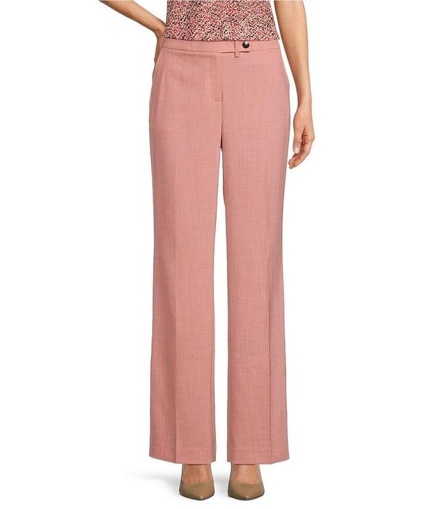 Anne Klein Stretch Wide Leg Fly Front Coordinating Pants Product Image