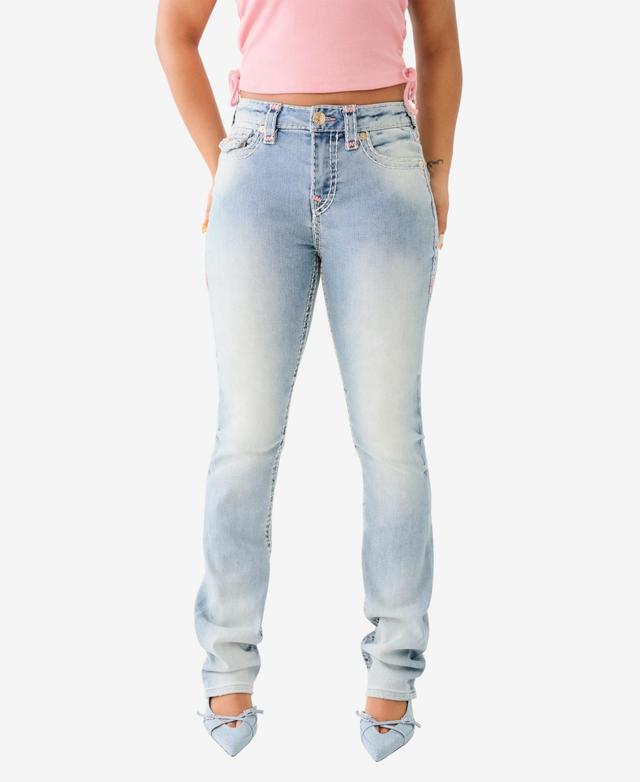 True Religion Womens Billie Flap Super T Straight Jean Product Image