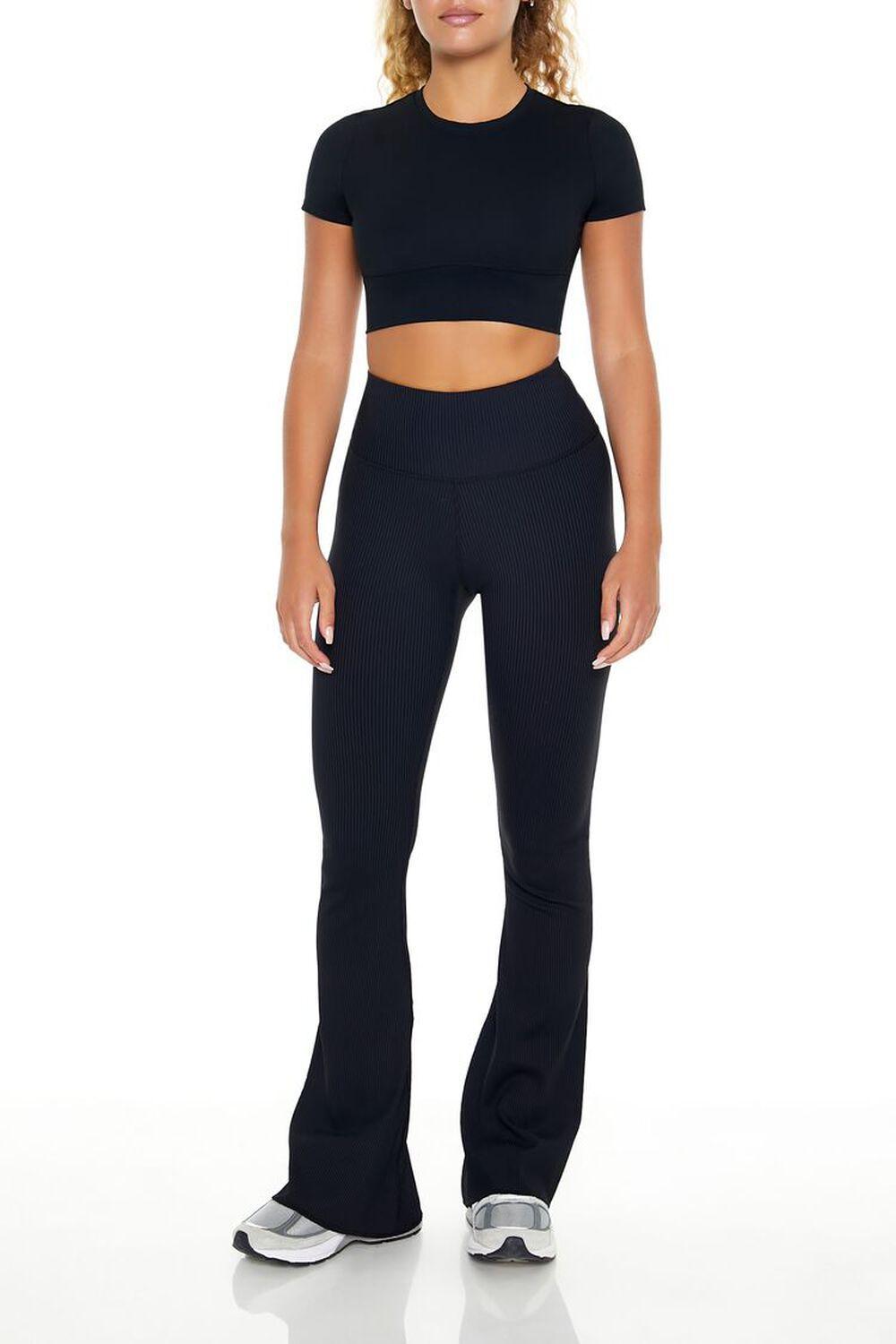 Active High-Rise Flare Leggings | Forever 21 Product Image