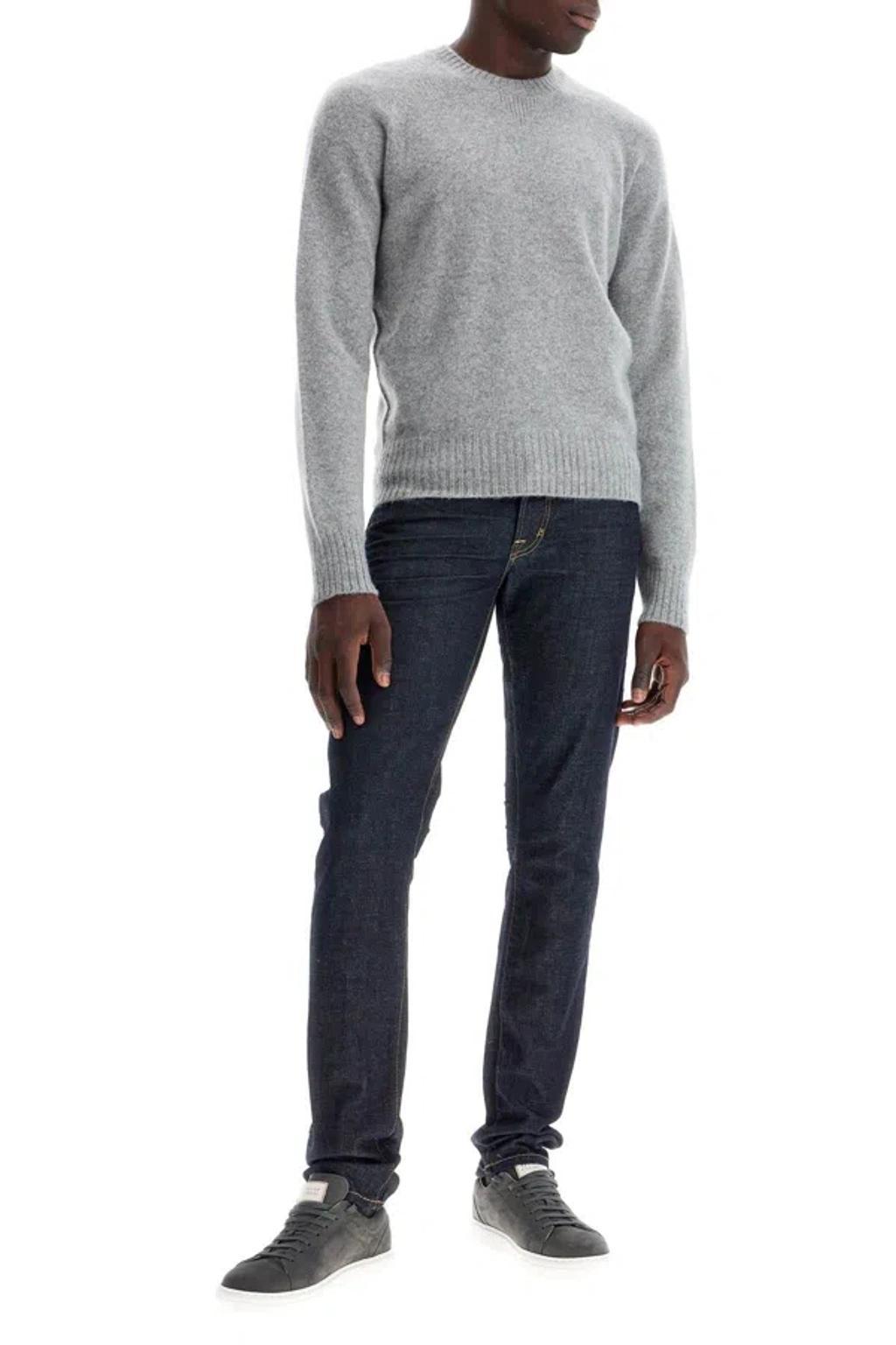 TOM FORD Cashmere Crewneck Pullover In Grigio Product Image