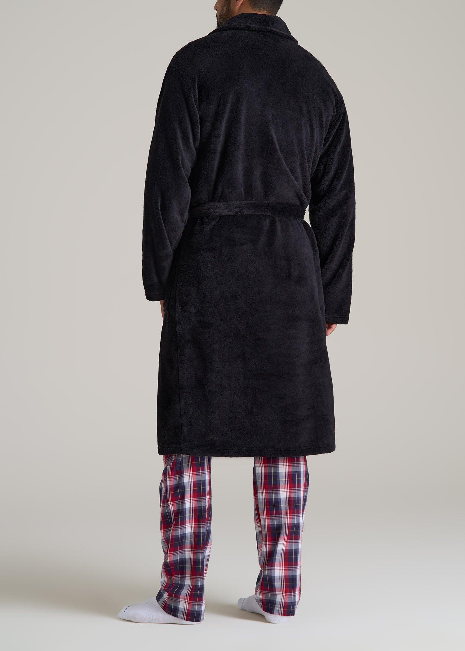 Tall Men's Robe in Black Product Image