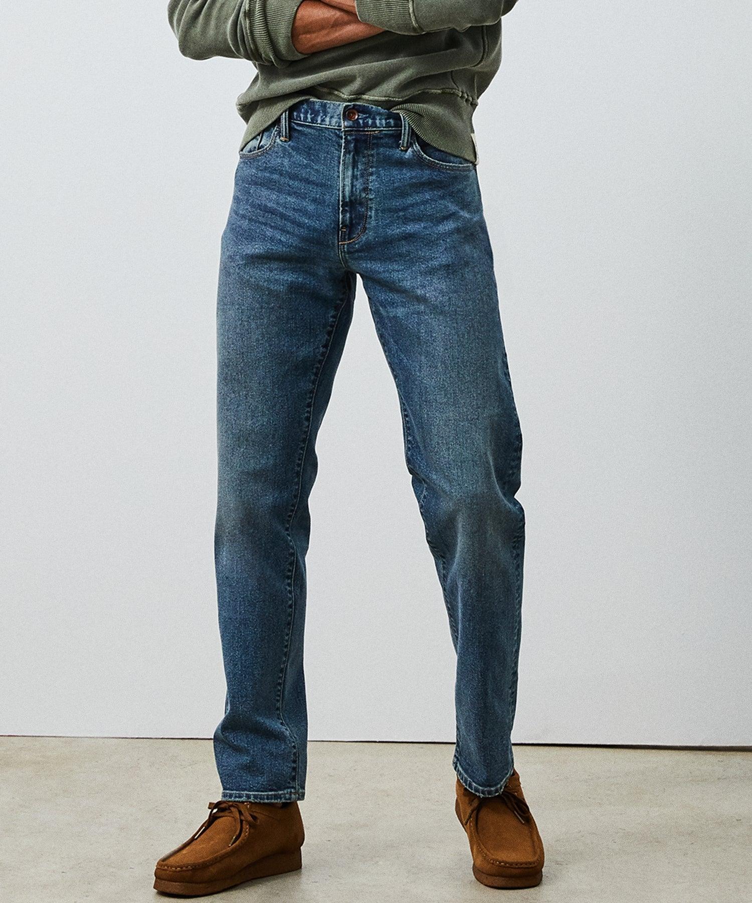 Straight Stretch Jean in Medium Indigo Wash Product Image