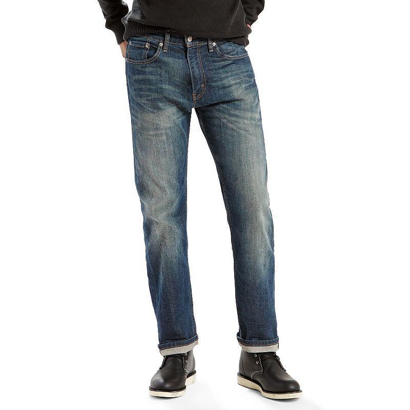 Mens Levis 505 Regular-Fit Stretch Jeans Product Image