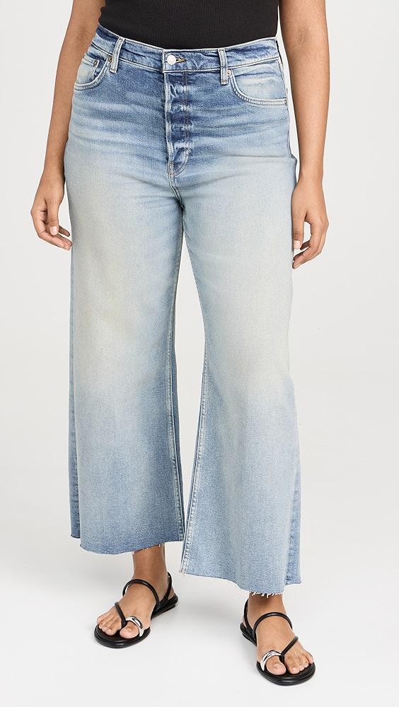 RE/DONE High Rise Wide Leg Crop Jeans | Shopbop Product Image